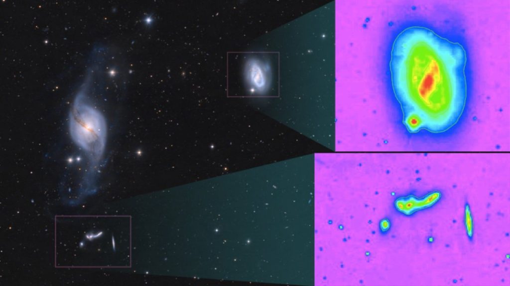 NGC 3718, NGC 3729 and other galaxies have been analyzed using machine learning algorithms that can be "taught" to recognize astrophysical similarities. The same technology is now being applied to cancer images, as well. Credit: Catalina Sky Survey, U of Arizona, and Catalina Realtime Transient Survey, Caltech