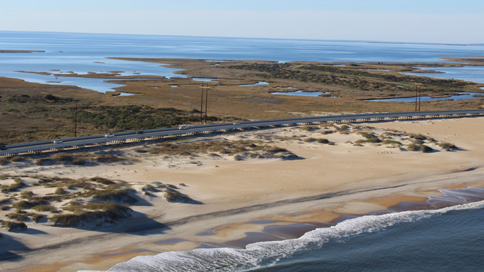 Landscape change on a barrier island