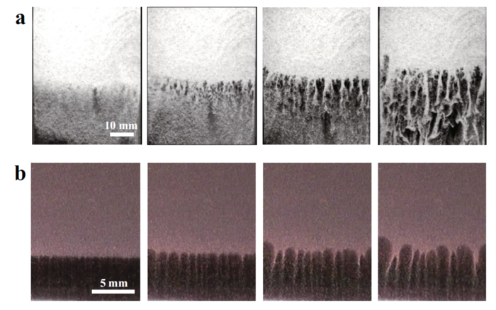 Instabilities in gels and sand look alike.