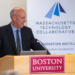 Massachusetts secretary of housing and economic development announces a new BU-based robotics lab