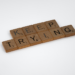 “Keep trying” spelled out in scrabble tiles.