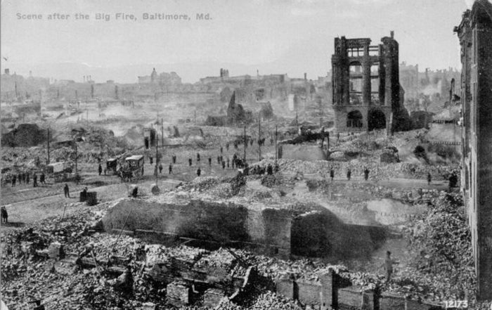 Rubble of the Great Baltimore Fire of 1904