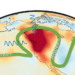 Schematic diagram of heatwave in western North America during late June of 2021