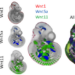 External views of mouse embryos after 10.5 days of embryonic development.