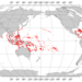 Global coral reef distribution