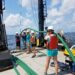 Researchers collect methane samples in the ocean