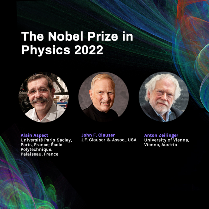 Aspect, Clauser, Zeilinger Awarded 2022 Nobel Prize In Physics For