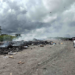 Burning waste in Caribbean