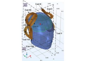 A new transcranial magnetic stimulation array with a special geometrical-shaped magnet structure reaches deeper brain tissue than conventional methods.