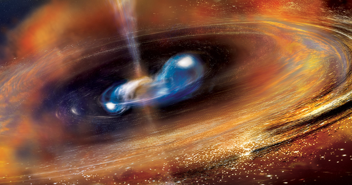 Artist conception of a gamma-ray burst