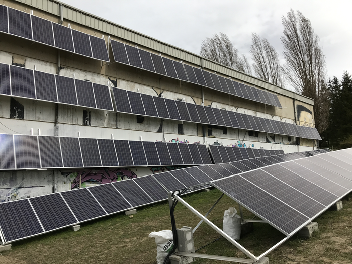 Solar panel installation