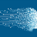 Digital face of particles and circuit lines