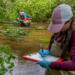 Members of the Sunderland Lab sampling for PFAS contamination on Cape Cod