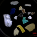 Samples of microplastics