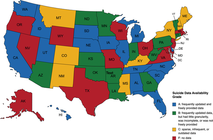 Suicides in state prisons in the United States: Highlighting gaps in data