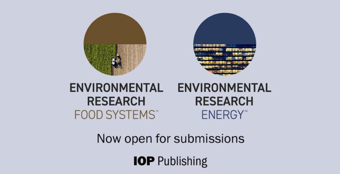 Environmental Research: Energy and Environmental Research: Food Systems logos