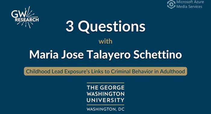 Childhood Lead Exposure's Links to Criminal Behavior in Adulthood: 3 Qs with Maria Jose Talayero Schettino