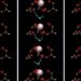 Snapshot of Ho(III) aqua-tris(dibenzoylmethane) or Ho-(DBM)3.H2O derived from classical molecular dynamics (CMD) simulations