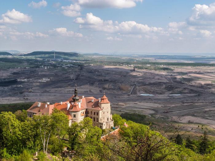 Jezeří Castle in the Czech Republic