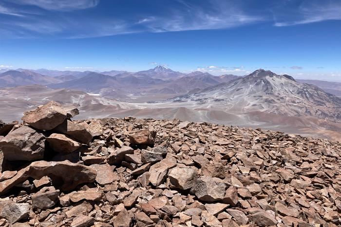 Volcano summit