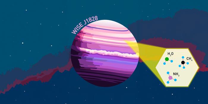 Artistic impression of brown dwarf WISE J1828