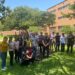 The cohort of eight NREMST trainees and their mentors on UTA’s campus in August 2023