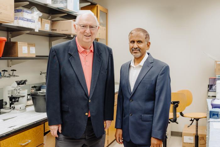 Prostate Cancer Drug Candidate Developed at Univ. of Tenn. Health Science Center Goest to First Clinical TrialDrs. Duane Miller, left, and Ramesh Narayanan, have developed a drug candidate for advanced metastatic prostate cancer that is now in its first c