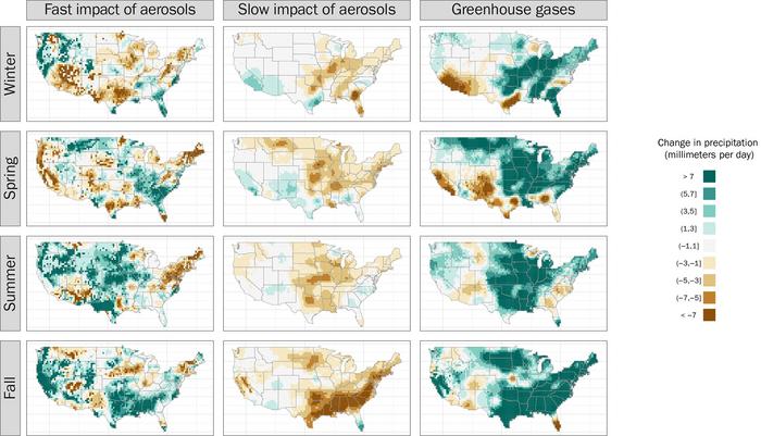 Simplified version of extreme rain maps