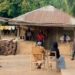 People gathering in a village i Sierra Leone