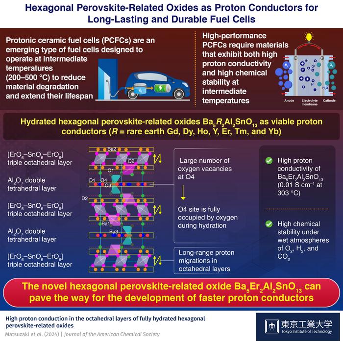 Hexagonal Perovskite-Related Oxides as Proton Conductors for Long-Lasting and Durable Fuel Cells