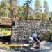 Hydrologists sampling in the Sierras