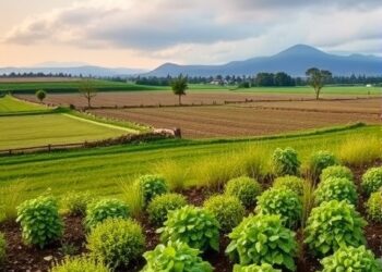 Rewrite Towards sustainable diets and farming systems through land use optimisation as a headline for a science magazine post, using no more than 8 words