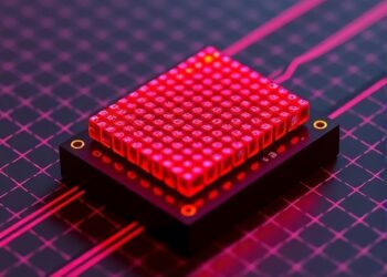 3D Integrated Red Micro-LED Display on Silicon