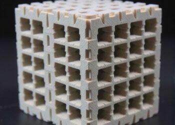 3D-Printed Concrete Reinforced with Embedded Polymer Grid