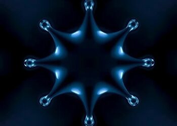Microscopic Six-Pointed Stars Crafted from Tiny Droplets: The Art of Liquid Origami