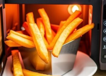 Microwave Frying Technique Reduces Oil Content for Healthier French Fries
