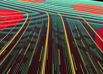 Nonlocal Metasurfaces Enable Continuous Polarization–Wavelength Mapping