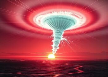 Synthetic Magnetic Fields Generate Laser Tornado Phenomenon