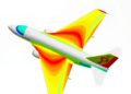 CFD Study of Aircraft Emergency Vertical Tail Aerodynamics