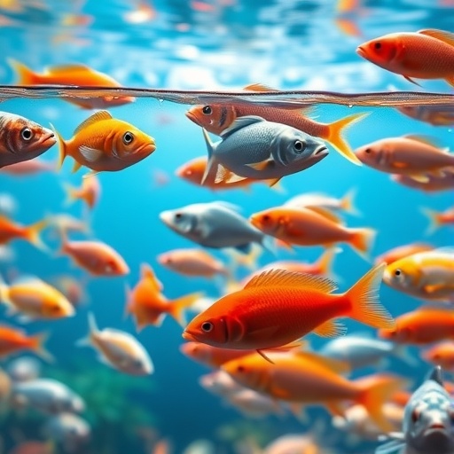 Modeling Fish Breeding Programs Incorporating Social Behavior in Large Groups