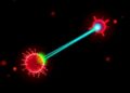 Two-Photon Interference Links Independent Atomic and Quantum Dot Single-Photon Sources for Hybrid Networks