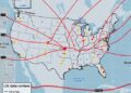 US data center locations shaped by urban infrastructure and fossil fuel legacies
