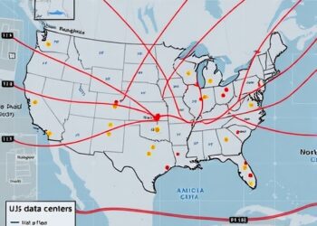 US data center locations shaped by urban infrastructure and fossil fuel legacies