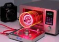 Room-Temperature Cavity-Magnonic Source Generates Correlated Microwave Magnon-Polariton Pairs
