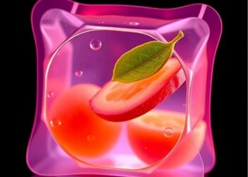 Smart hydrogel packaging reveals whether food is still fresh