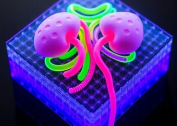 3D-printed chip vascularizes kidney organoids derived from human stem cells
