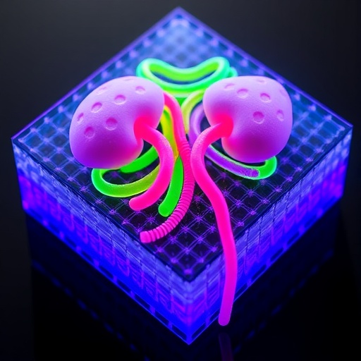 3D-printed chip vascularizes kidney organoids derived from human stem cells