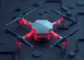 Deep Reinforcement Learning Optimizes Drone-Mounted Smart Surfaces for Edge Computing
