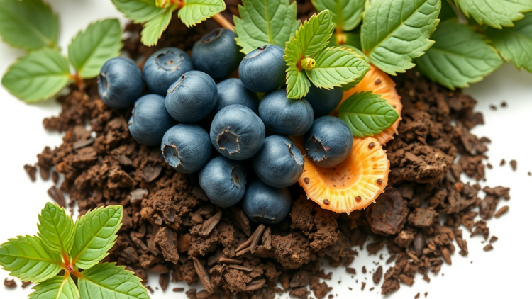 Green Nanosilica and Soil Fungi Team Up to Shield Blueberries From Drought