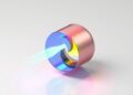 Helical magnetic field triggers ferromagnetic phase transition in DPPH